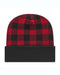 CAP AMERICA - USA-Made Plaid Beanie - RKP12