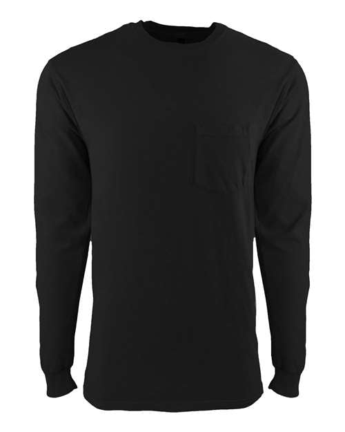 Next Level - Power Long Sleeve Pocket Crew - 7451S