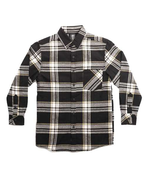 Burnside - Youth Open Pocket Long Sleeve Flannel Shirt - 4212