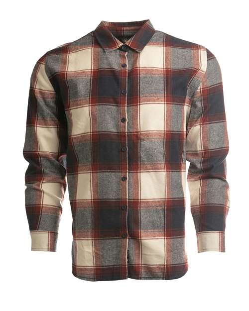 Burnside - Women's No Pocket Yarn-Dyed Long Sleeve Flannel Shirt - 5212