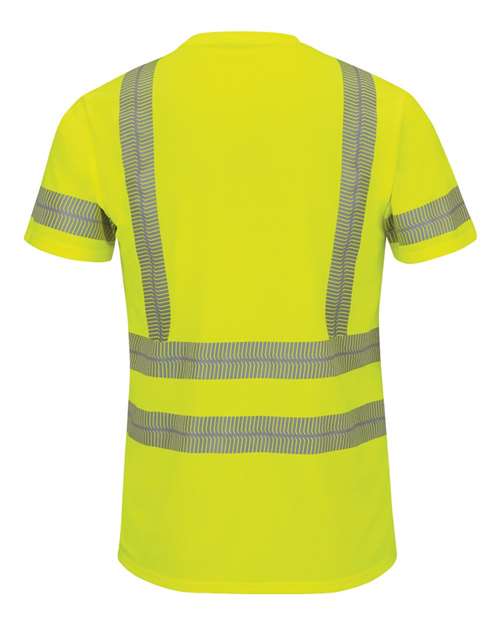 Red Kap - High Visibility Short Sleeve T-Shirt - Long Sizes - SVY4L