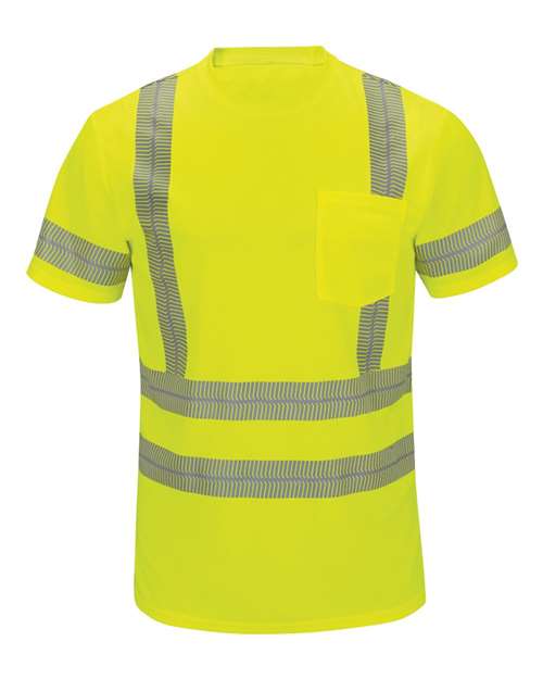 Red Kap - High Visibility Short Sleeve T-Shirt - Long Sizes - SVY4L