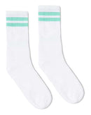 SOCCO - USA-Made Striped Crew Socks - SC100