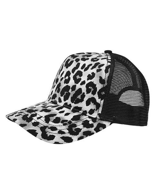 Mega Cap - Leopard Fashion Trucker Cap - 6885