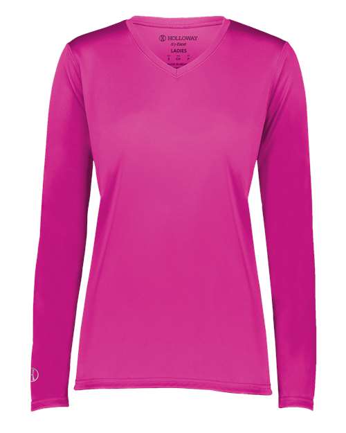 Holloway - Women's Momentum Long Sleeve V-Neck T-Shirt - 222824