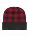 CAP AMERICA - USA-Made Plaid Beanie - RKP12