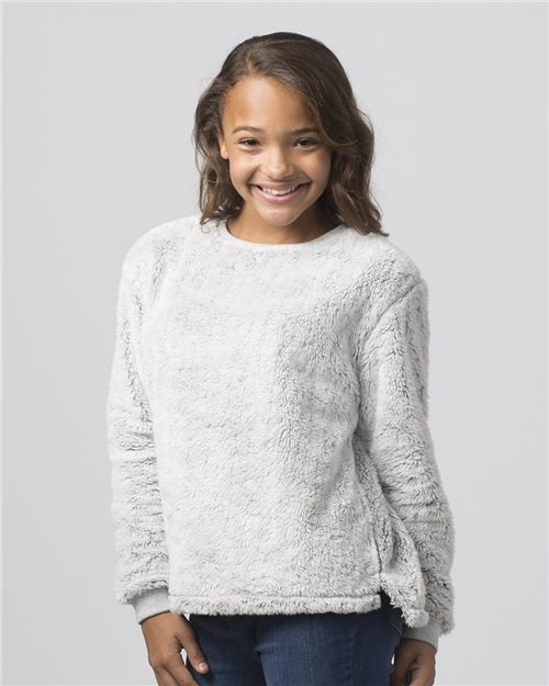 Boxercraft - Girls Fuzzy Fleece Crew - YFZ03