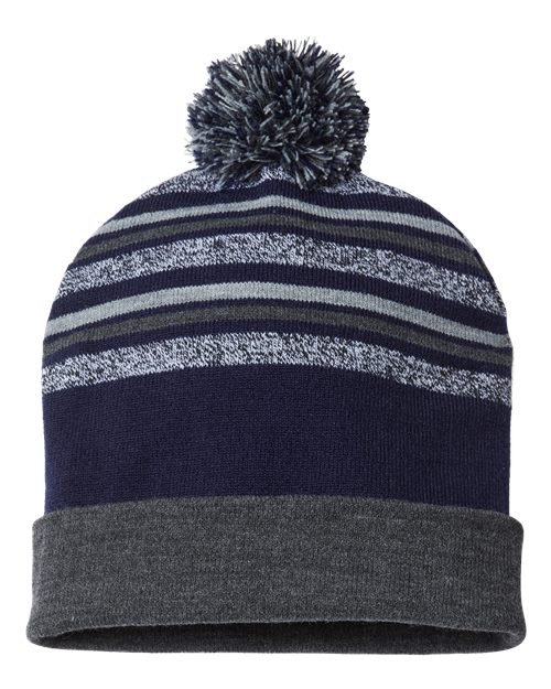 CAP AMERICA - USA-Made Striped Beanie - RKL12