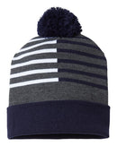 CAP AMERICA - USA-Made Half Color Beanie - RKH12