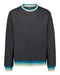 MV Sport - Classic Fleece Striped Crewneck Sweatshirt - 19144