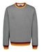 MV Sport - Classic Fleece Striped Crewneck Sweatshirt - 19144