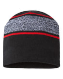 CAP AMERICA - USA-Made Variegated Striped Beanie - RKV9