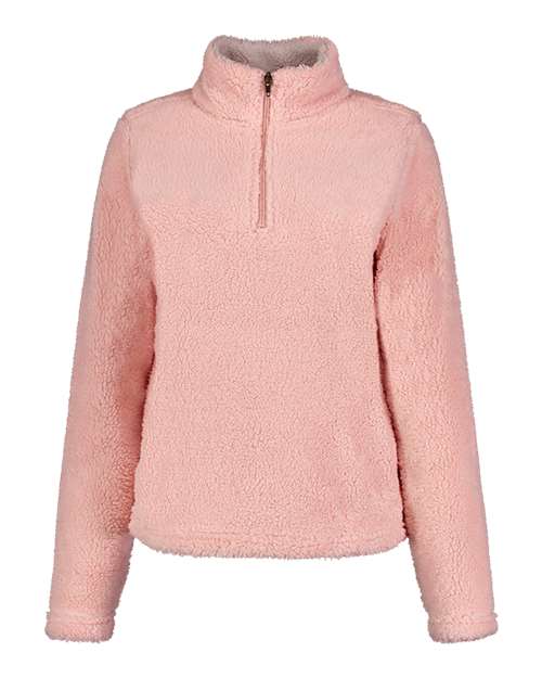 MV Sport - Women's Addison Faux Sherpa Quarter-Zip Pullover - W18133