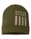 CAP AMERICA - USA-Made Patriotic Cuffed Beanie - RK12